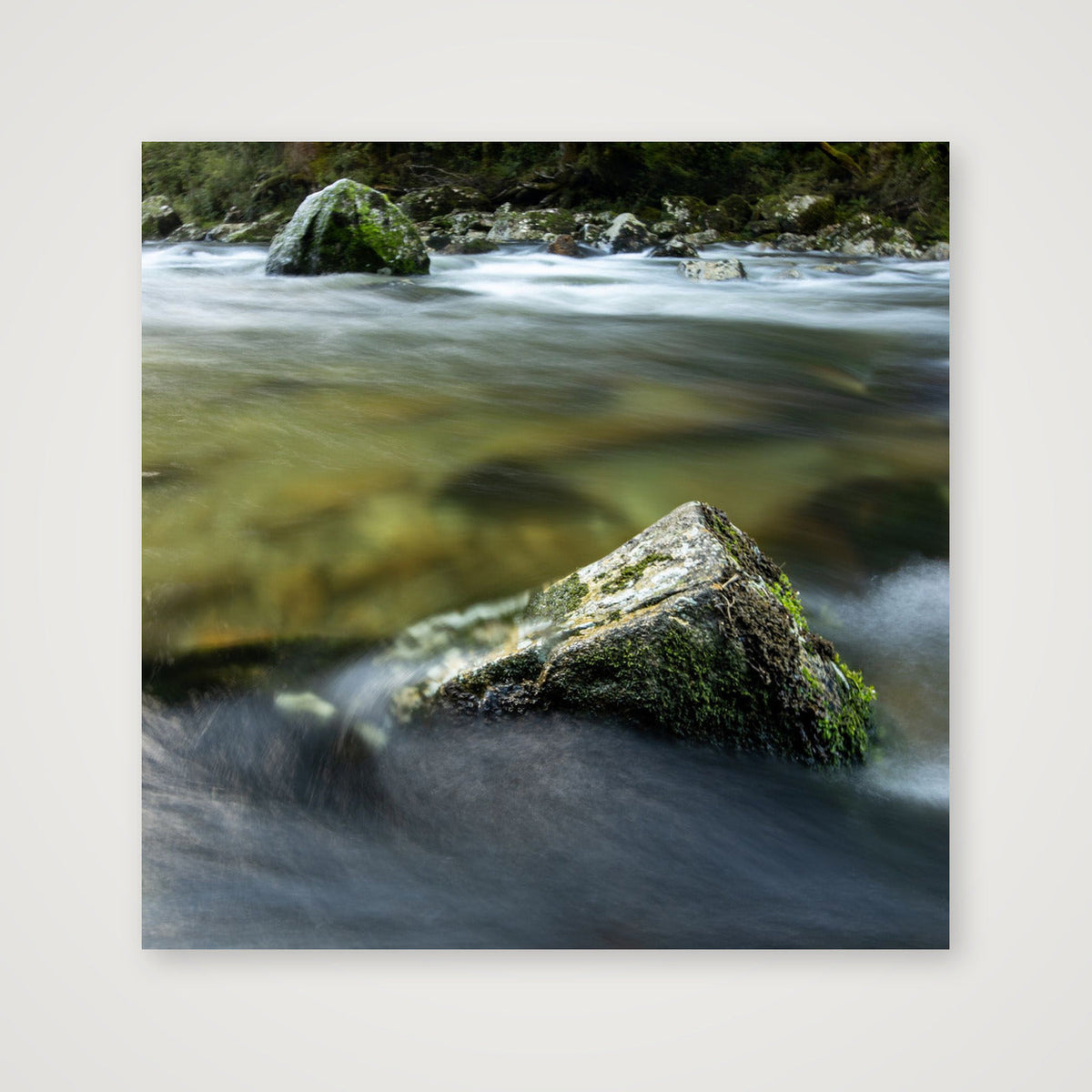 SQ River Rocks UK — 30×30cm, 12×12" Print only