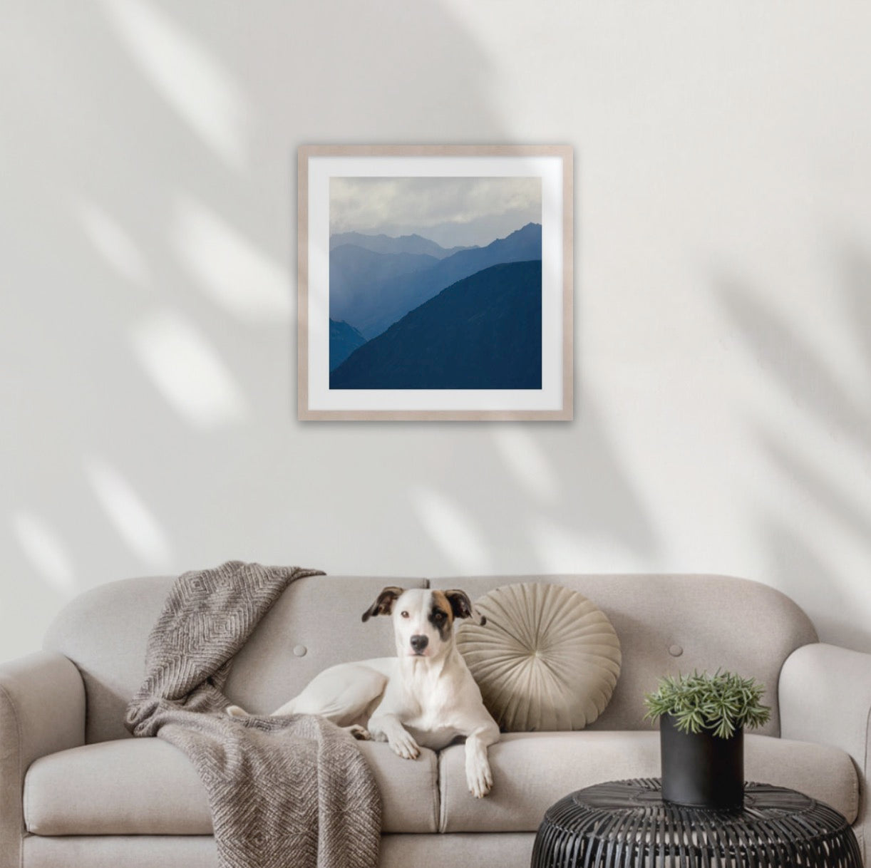 Raw wood frame (500 x 500mm print, 630 × 630mm frame)