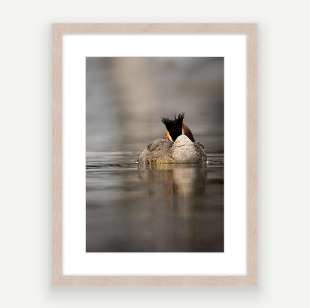 Raw wood frame - raw colour, polished wood. This is A3