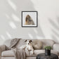Wood frame (500 x 500mm print, 630 × 630mm frame)