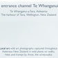 Greeting card back includes  location information, about the artist and more - blankwallnz