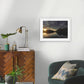 Dawn arrives to Glendhu Bay on Lake Wānaka A2 white wood frame (594 x 420mm print, 720 × 550mm frame)