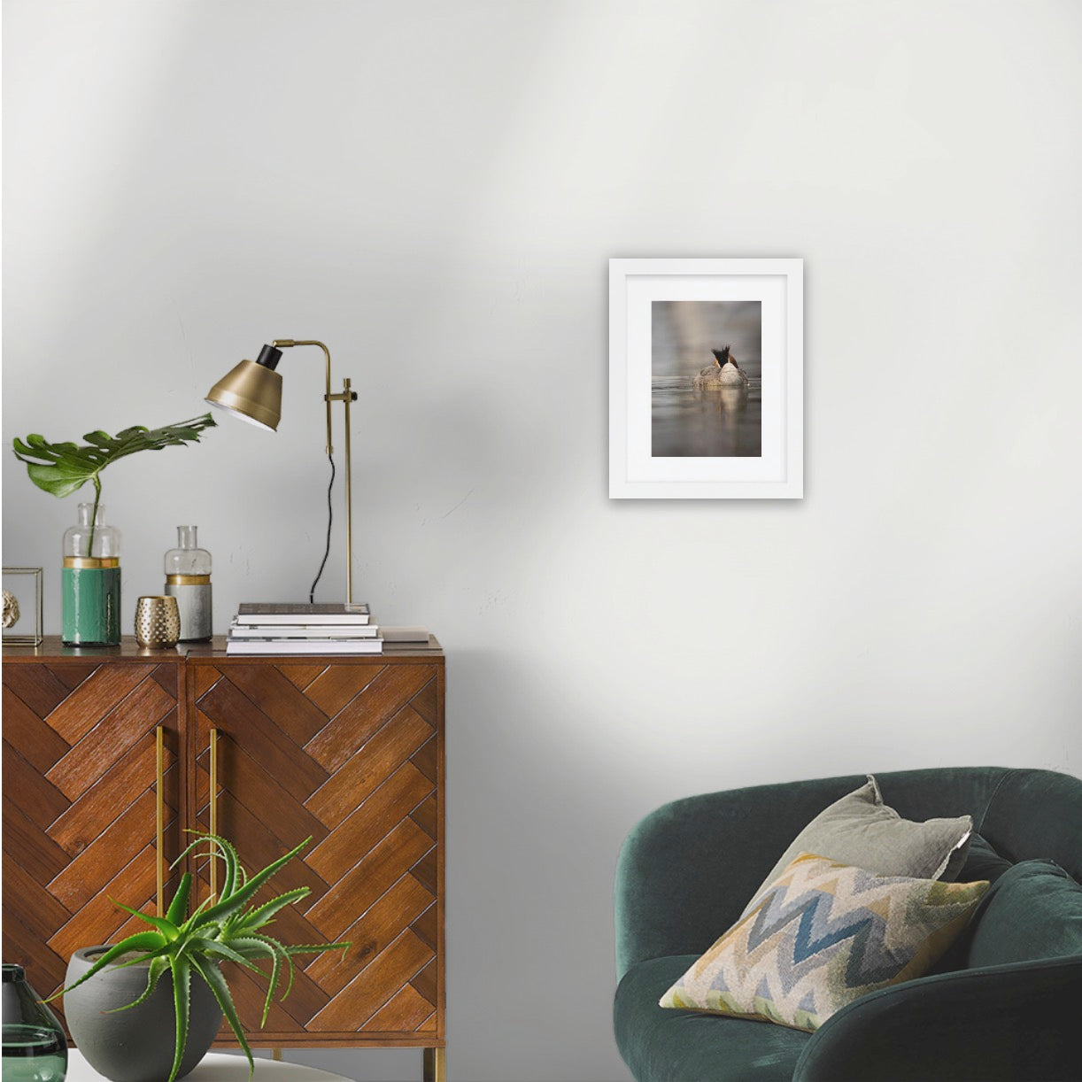 A4 white wood frame (210 x 297mm print; 340 x 420mm frame)