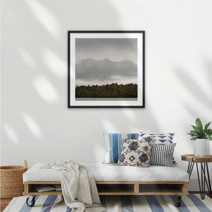 Black wood frame (600 x 600mm print, 730m × 730mm frame)