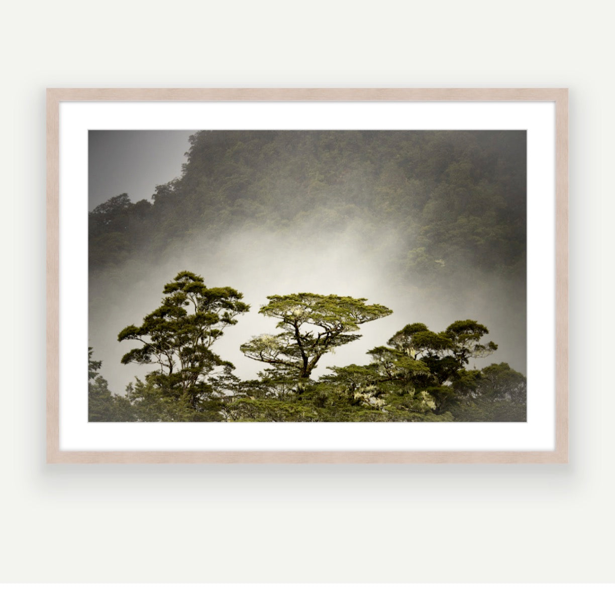 Raw wood frame - raw colour, polished wood