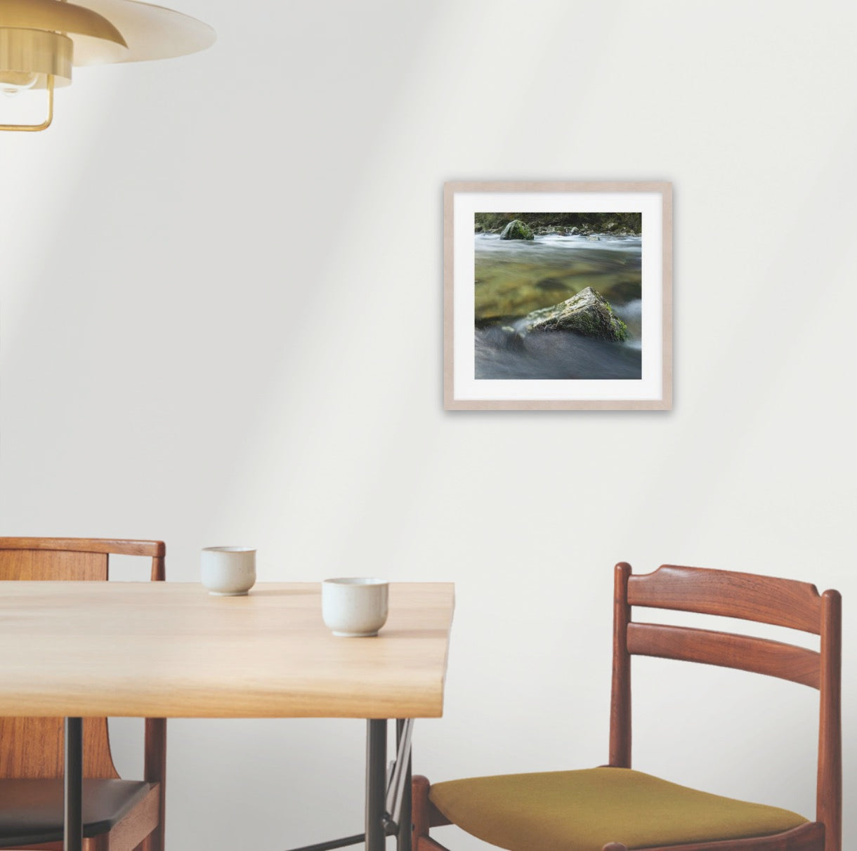 Wood frame (400 x 400mm print; 530× 530mm frame) square