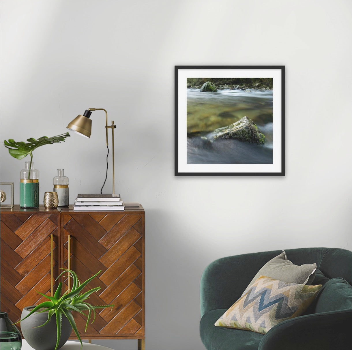 Wood frame (500 x 500mm print, 630 × 630mm frame)
