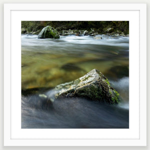 White wood frame, square