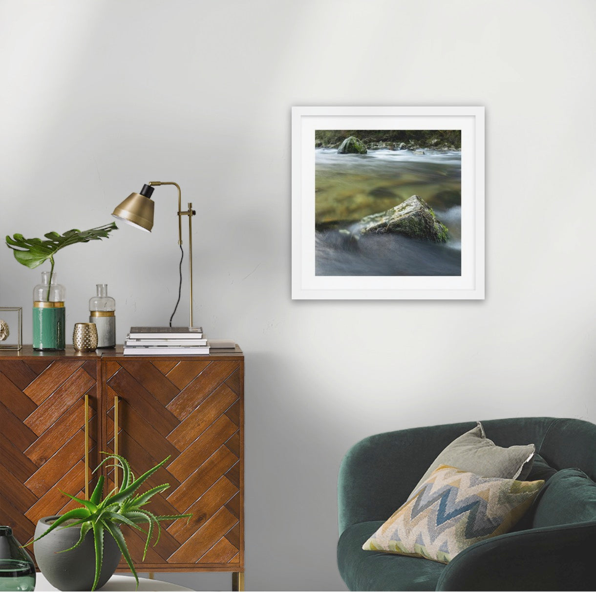 Wood frame (500 x 500mm print, 630 × 630mm frame)