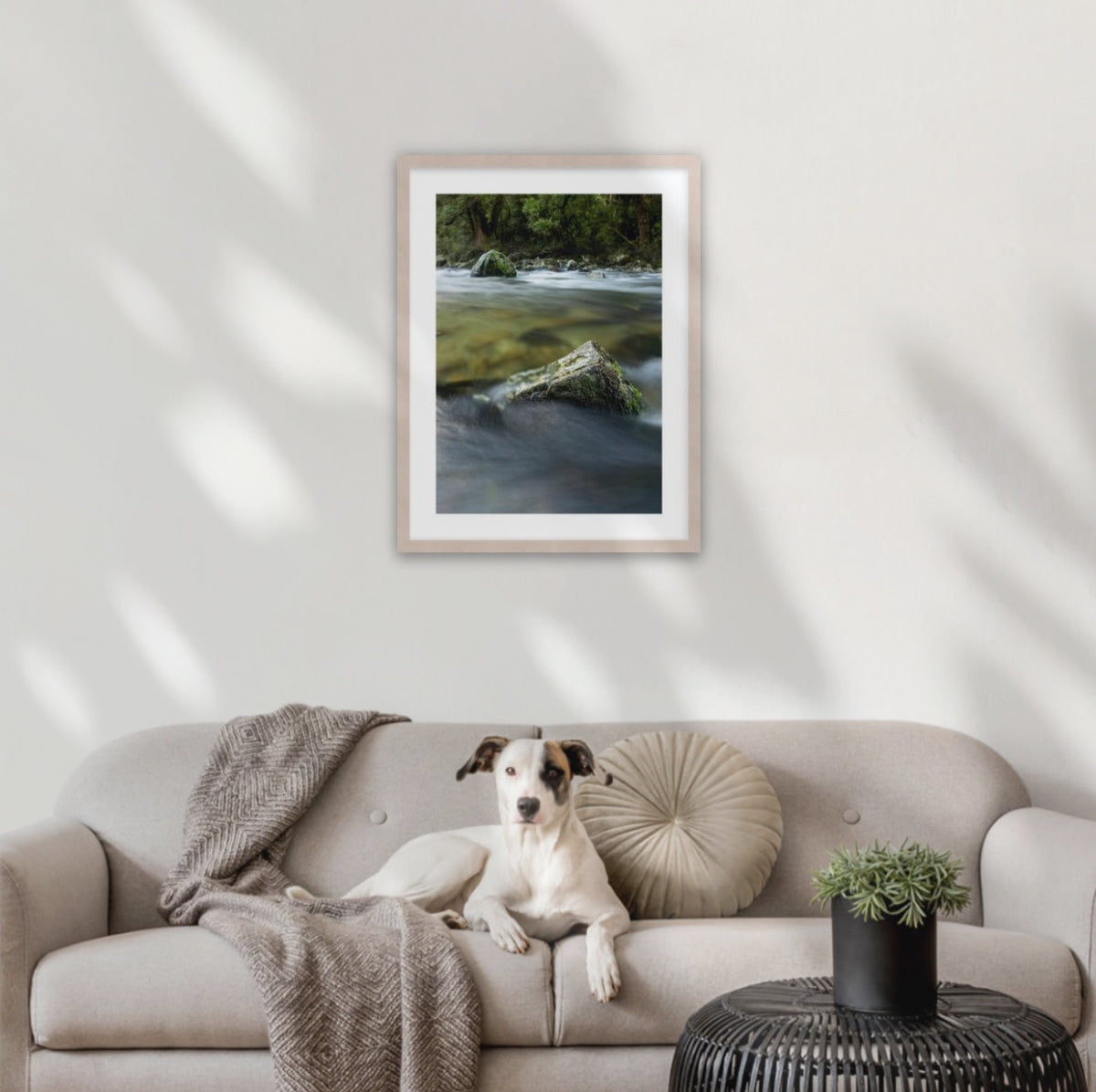 Clinton River. Milford Sound walk. Hiking Track photos New Zealand Raw - photography wood framed A2 size 