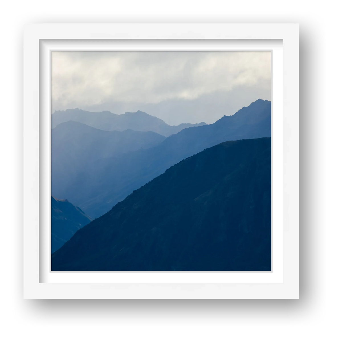 Wanaka Blue Misty Mtns framed