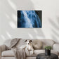 The Blue Waterbird celebrating the ethereal swirling waters of the Stirling Falls, Milford Sound in Aotearoa, New Zealand. 24"x36" Canvas 600x900mm (approx. A1 or 59.4x84cm)