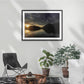 A1 black wood frame (841 × 594mm print, 970m × 720mm frame) Dawn arrives to Glendhu Bay on Lake Wānaka