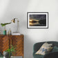 Dawn arrives to Glendhu Bay on Lake WānakaA2 black wood frame (594 x 420mm print, 720 × 550mm frame)