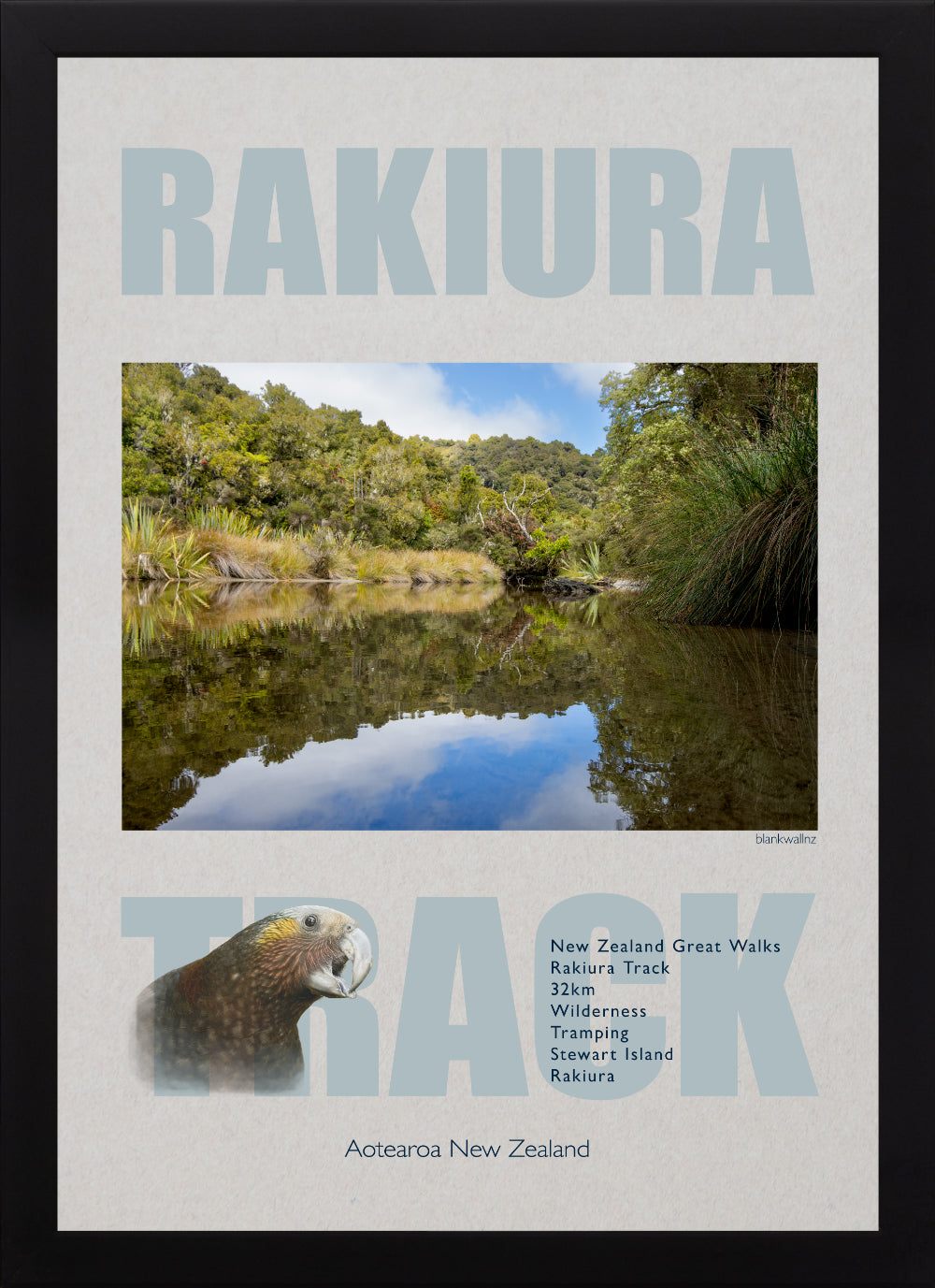 Rakiura Track poster (framed or unframed)