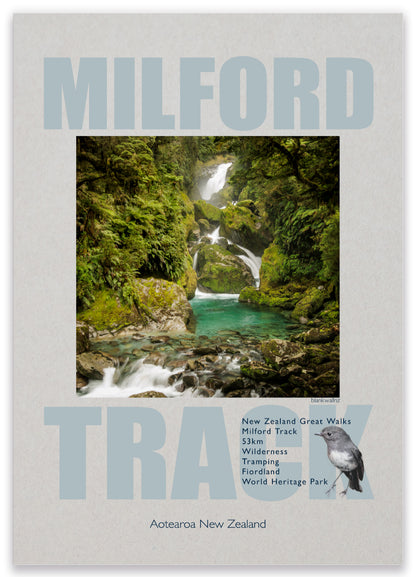 Milford Track laminated poster