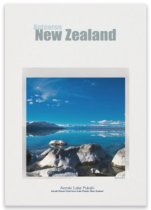 Lake Pukaki - New Zealand UNESCO laminated poster