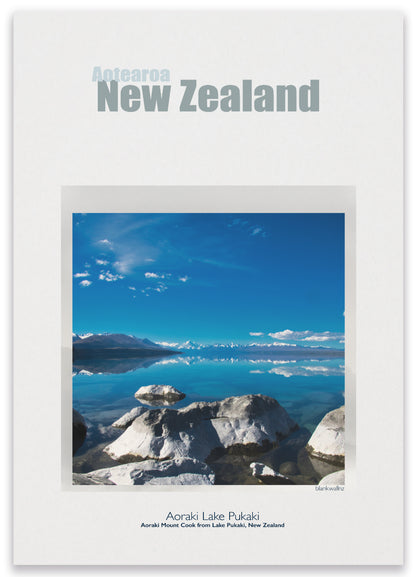 Lake Pukaki - New Zealand wilderness laminated poster